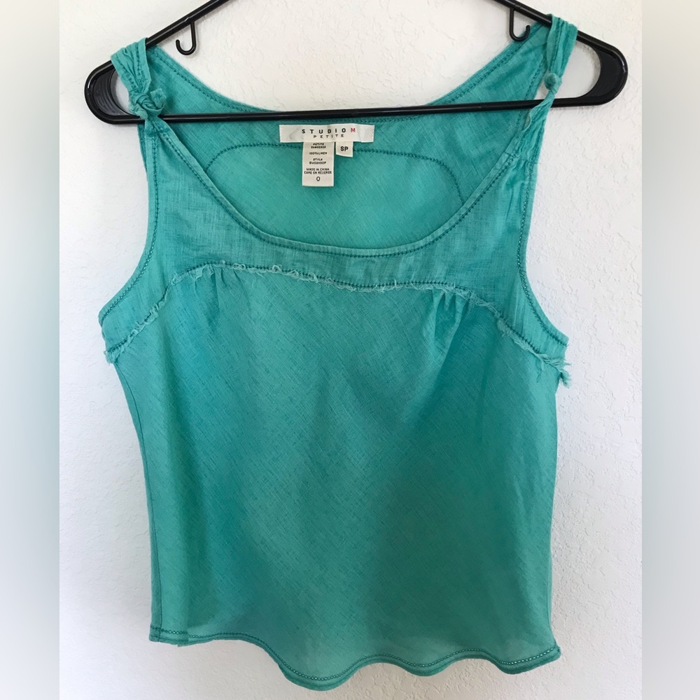 Linen top by Studio M